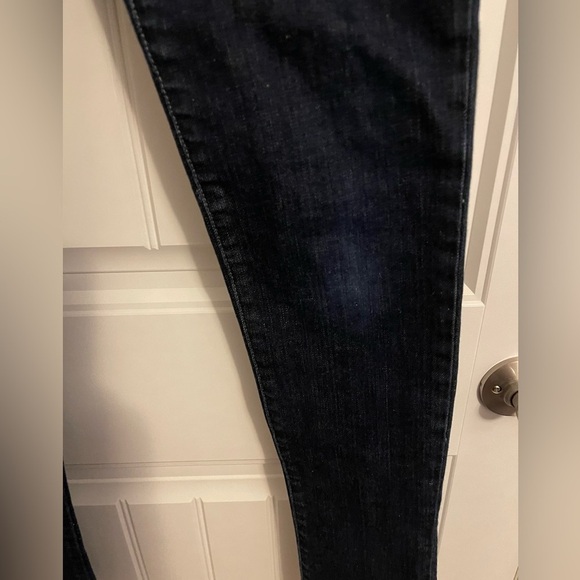 Joe’s Jeans Vincent Wash Women 27 with leather accent on mirror pocket dark wash - Picture 5 of 12
